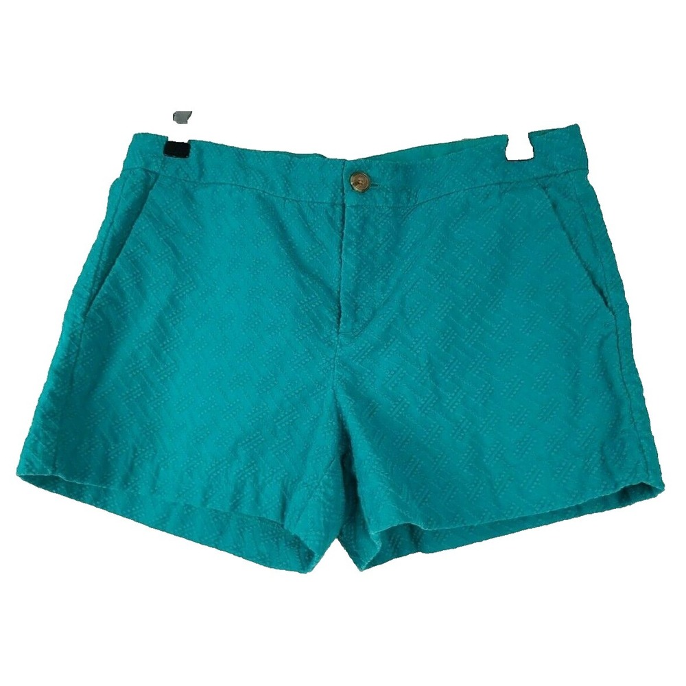 Banana Republic Womens Hampton Fit Chino Shorts Size 6 Kelly Green Mid Rise